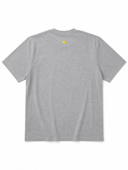 Oversized logo tee yellow