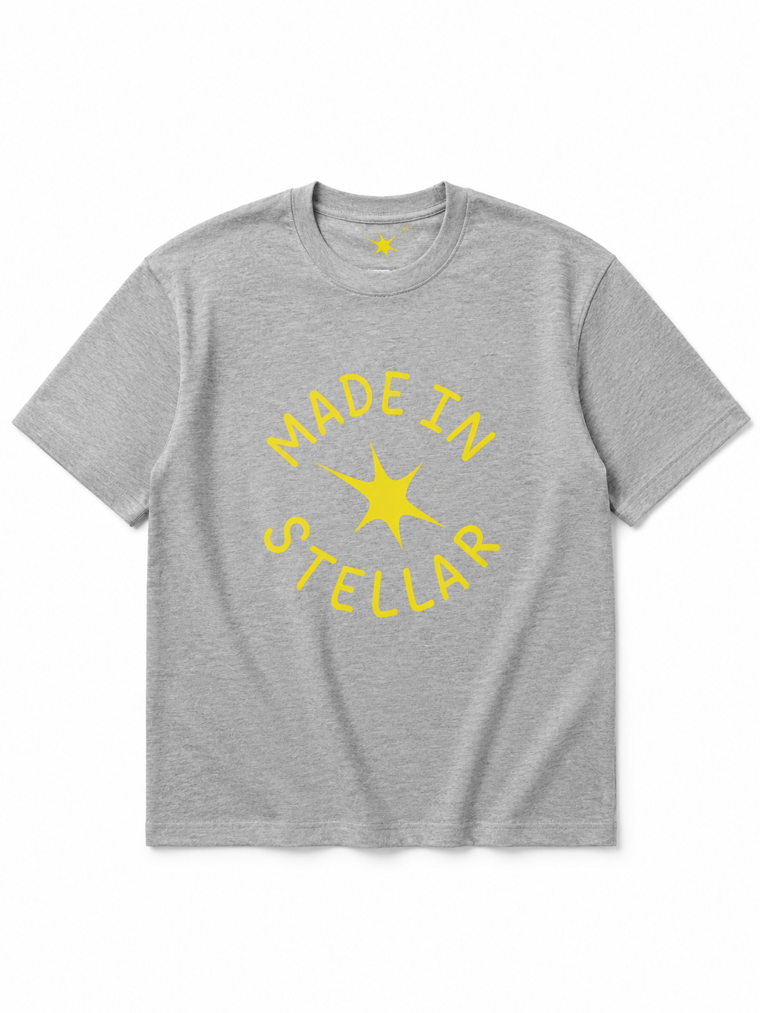 Oversized logo tee yellow
