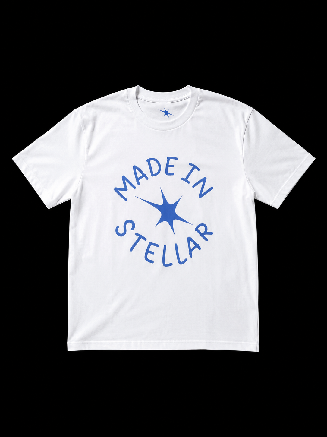 Oversized logo tee blue