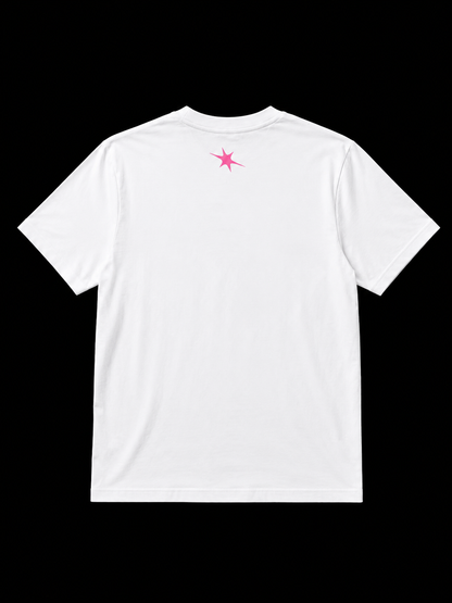 Oversized logo tee pink