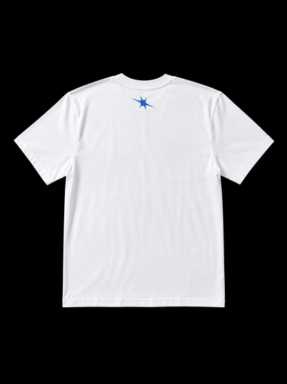 Oversized logo tee blue