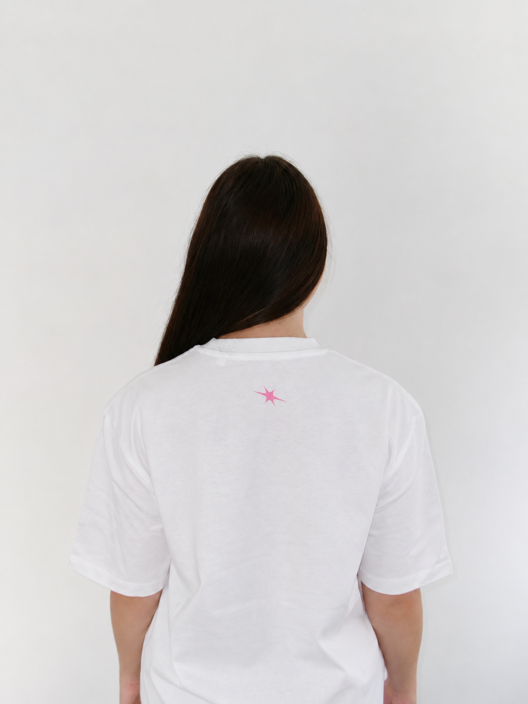 Oversized logo tee pink
