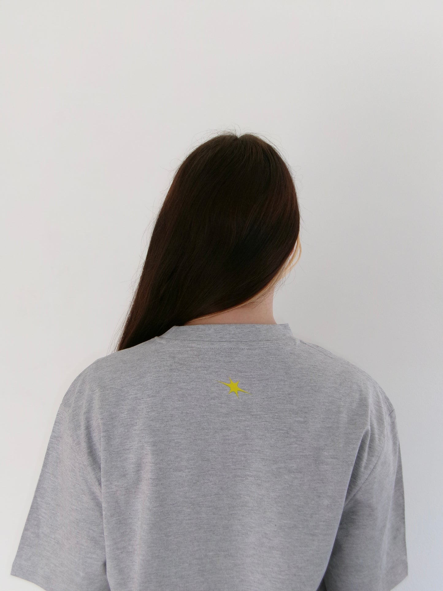 Oversized logo tee yellow
