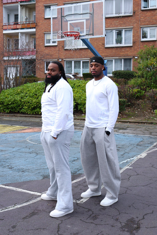 Longsleeves blanc/bleu